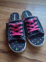 Converse Cut Away Sandals Women&#39;s Size 9 Black Heart Dots Slides RARE (537047C) - £45.55 GBP