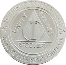1 Year AA Medallion .999 Fine Silver .5 Oz Trust God Clean House Help Ot... - $37.99