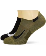 NIKE SX7554 934 Multiplier Ankle Socks set of 2 Black/Army ( S ) - £54.47 GBP