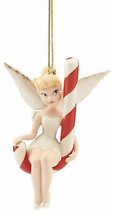 Lenox Disney 2020 Tinkerbell Figurine Ornament Sitting Sweetly Candy Cane NEW - £83.53 GBP