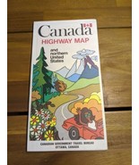 Vintage Canada Highway Map And Northern United States Travel Brochure Map - $16.97 CAD
