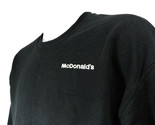 McDONALDS Restaurant Text Employee Uniform Sweatshirt Black Size L Large... - £26.52 GBP