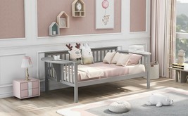 Twin size Daybed, Wood Slat Support, Gray - £224.88 GBP