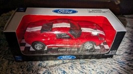 New City Cruiser New Ray Ford GT  Red Diecast Pull Back Car 1:32 Scale Ford - $29.69