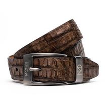 Silvio Genuine Exotic Caiman Fuscus-back Belt Washed Brown image 3