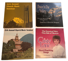 Vinyl Record Album Lot Of Four Church Music Seminar Peace In The Valley Cristy L - £10.44 GBP