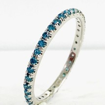 Damen 1/2CT Künstlicher Diamant Volle Ewigkeit Hochzeit Ring 14K Vergoldet - £160.86 GBP