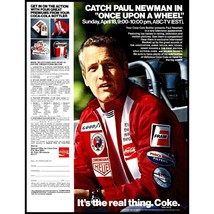 1971 Coca Cola Coke Paul Newman Racing Vintage Print Ad Once Upon a Wheel Photo - £8.23 GBP