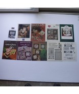 Vintage Cross Stitch Pattern leaflets Lot of 10 Colors for all Seasons - $9.99