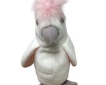 TY Beanie Babies KuKu Parrot White and Pink  8 inches Vintage - $7.81