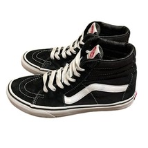 Vans Black Sk8-Hi Top Sneaker Shoes Unisex M5.5 W7 Suede - $25.00