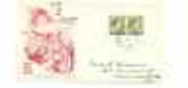 FDC 1951 AUSTRALIAN 2d QUEEN ELIZABETH SECOND FIRST DAY COVER MANIFOLD 1... - $7.47
