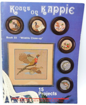 Kount on Kappie Book 33 Wildlife Close-Up 15 Projects Counted Cross Stitch - £6.20 GBP