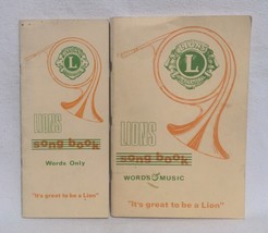 Lions International Sound Book Words &amp; Music with Sheet Music (Good Cond... - $13.09
