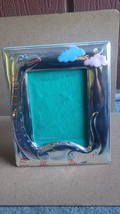 Large Italian Sterling Silver Enamel Dinosaur Childrens Picture Frame 8 X10 Inch - £159.87 GBP