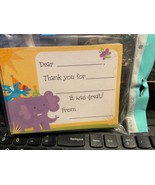 1 Pack of 20 Thank You Cards w/Envelopes (elephant)  *NEW* qq1 - $6.99