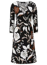 Aniston Selected Blumenaufdruck Jersey Kleid UK 16 US 12 Eu 44 (fm13-11) - £29.75 GBP