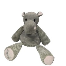 Scentsy Buddy Plush Halla the Hippo Grey Stuffed Animal Snowberry Scent Pak 12&quot; - £8.82 GBP