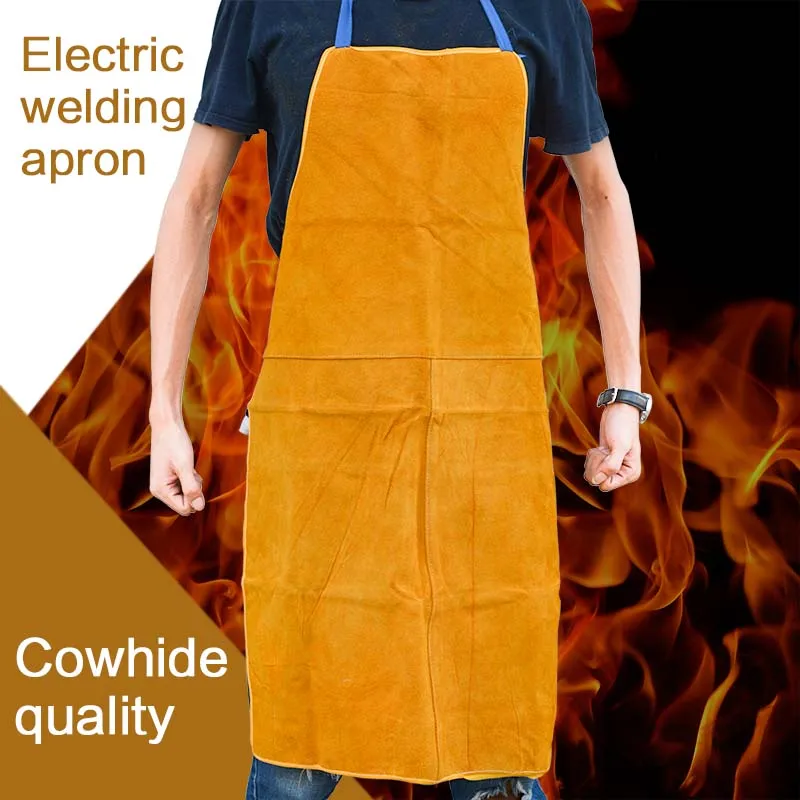  Leather Aprons Welding Heat Insulation Protection Welders Blamith 93x64... - $139.33