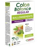 Ortis Colon Balance Regular Ballonnements Program 36 tablets plants + 18... - £57.85 GBP