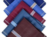 Handmade Cotton Handkerchief Hankie Beautiful Striped Multicolor Hanky S... - $12.23