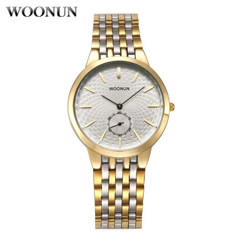 Men Stainless Steel Watches Analog Quartz Watches Thin Mens Watches Smal... - $17.79