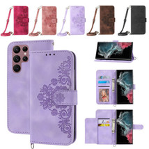 For Samsung S23+ S22 S21 A33 A14 A54 A34 5G Flip back Leather cover Case - $53.40