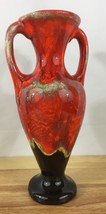 Unique 2 Handle Swirled Design Vase - Home Decor - 9 1/2&quot; Tall - Blended Colors - $15.83