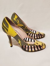 Emilio Pucci Women&#39;s Size 37.5 Made in Italy Patent Leather High Heels In Box - £79.37 GBP
