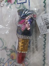 Holiday Lane Fashion Week Sequined Lipstick Soft Plush Ornament New From... - £6.30 GBP