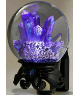 Bath & Body Works CRYSTAL BALL Halloween Wallflower Plug In Purple Nightlight - $30.00