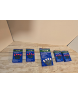 Lot of 5 LED String Dome Lights 15 Battery Operated Red Wht Merry Brite ... - $21.99