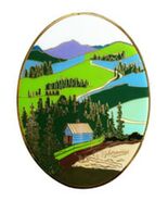 5" Mountain Applique for Cremation Urn - $59.99