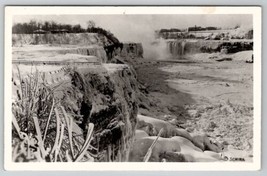 Niagara Falls Frozen Photo by Schira RPPC Postcard A26 - $19.95