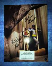 Adam West &amp; Burt Ward Hand Signed Autograph Photo COA Batman - £234.55 GBP