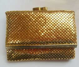 Vintage Park Lane Sidney Australia Gold-tone Mesh Wallet / Kiss-Lock Coi... - $57.42