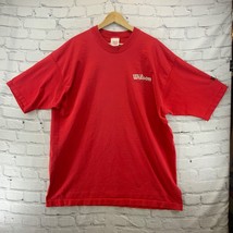 Wilson Tee Shirt Vintage Mens Sz XXL Red Athletic Vintage made in USA - £23.67 GBP
