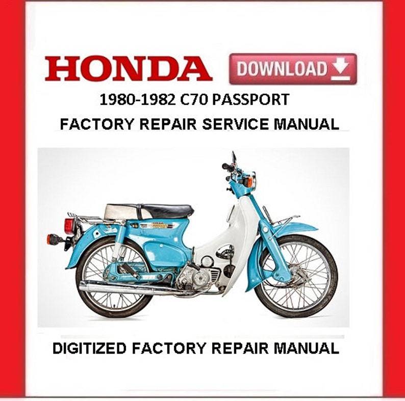 HONDA C70 PASSPORT 1980-1982 Factory Service Repair Manual - $20.00