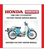 HONDA C70 PASSPORT 1980-1982 Factory Service Repair Manual - $27.74 CAD