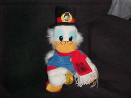 13&quot; Disney&#39;s Scrooge McDuck Plush Bah HumBug With Tags Walt Disney World Rare - £77.85 GBP