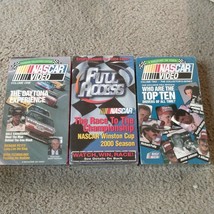 3 NASCAR VHS Lot Winston Cup Daytona Richard Petty/ Dale Earnhardt - £15.63 GBP
