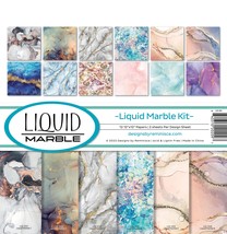 Reminisce Collection Kit 12&quot;X12&quot;-Liquid Marble LIQ200 - £28.48 GBP
