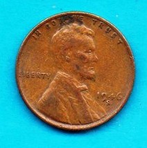 1946 S Lincoln Wheat Penny- Circulated - About XF - $0.01