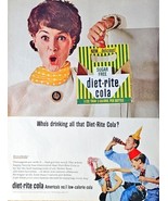 1965 DIET-RITE COLA - Vintage Print Ad Soft Drink Diet-Rite Soda Pop - $9.46