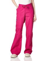 Cherokee Women&#39;s Low Rise Drawstring Cargo Scrub Pant, Navy, Large - $31.92