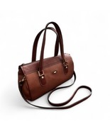 Vintage BALLY Two Tone Brown Leather Classic Boston Bag Satchel Purse Du... - $1,804.82 MXN