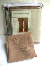 National Curtain Jacquard Window Skirt Valance Lot of 3 NEW Vintage Meadow Grass - £26.56 GBP