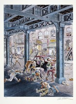 The Spirit Creator Will Eisner Signed &amp; Numbered Le Art Print ~ Turf War - £47.36 GBP