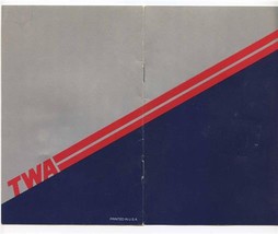 TWA Trans World Airlines Coach Class Menu D-95 West - $17.82