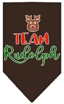 Team Rudolph Screen Print Bandana Cocoa Size Large - £9.06 GBP